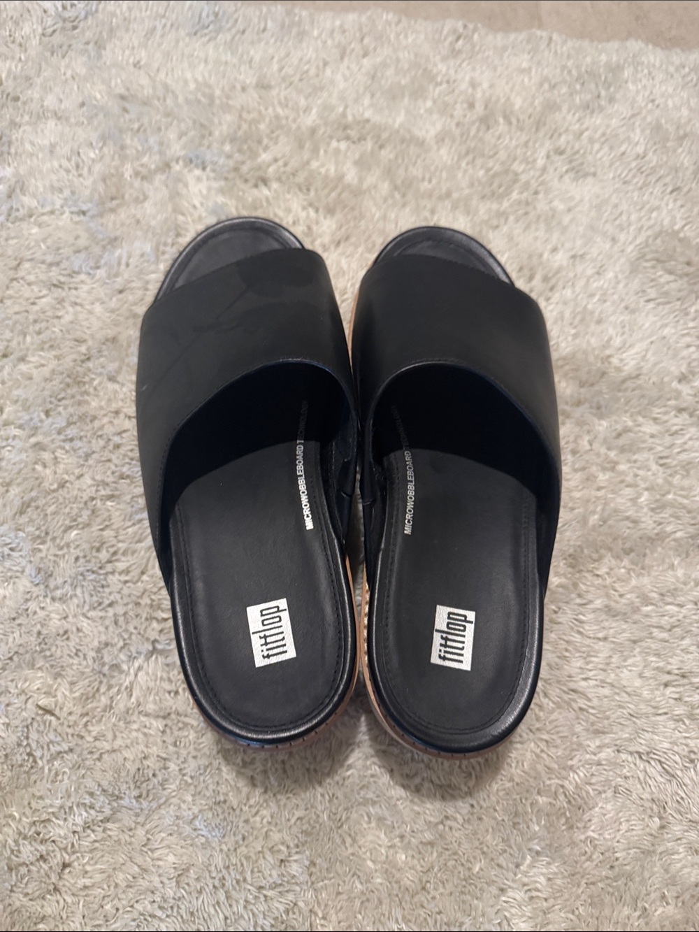 Fitflop Black Slide Clog Sandals